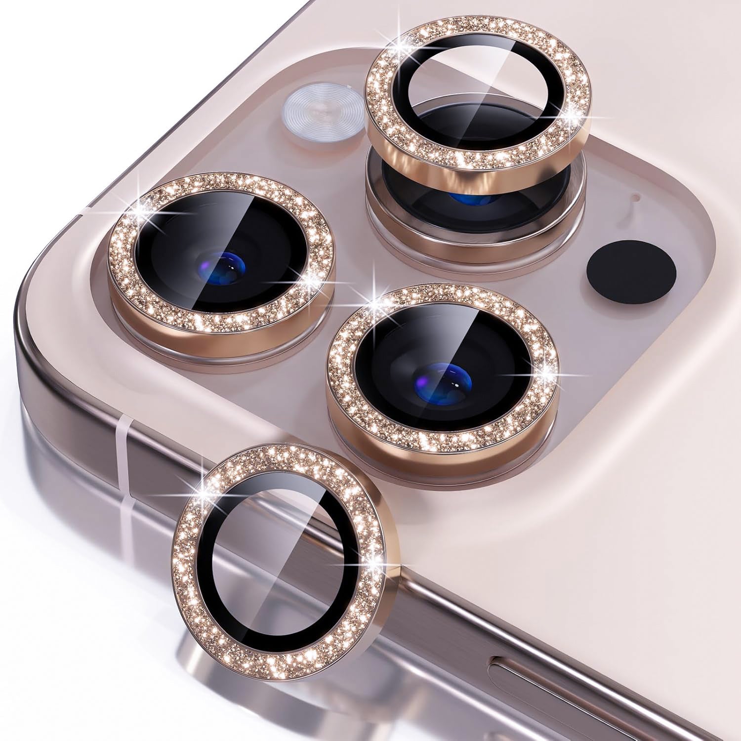iPhone 16 Sparkling Diamond-Inspired Cell Phone Lens Protectors